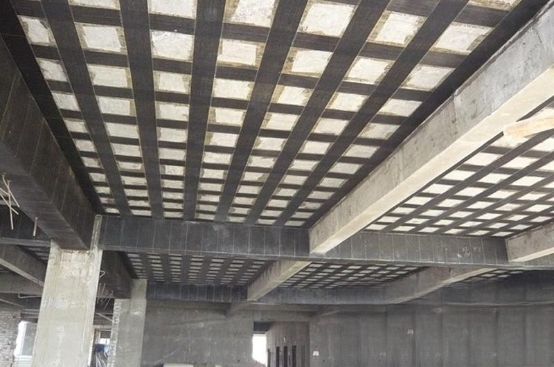大渡口碳纤维布楼板加固施工